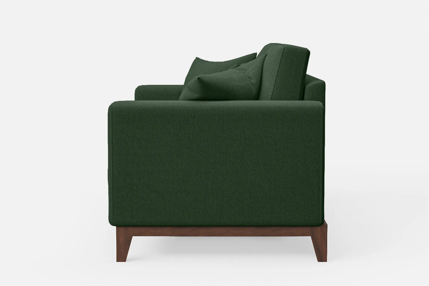 Lucca 2 Seater Sofa Forest Green Linen Fabric