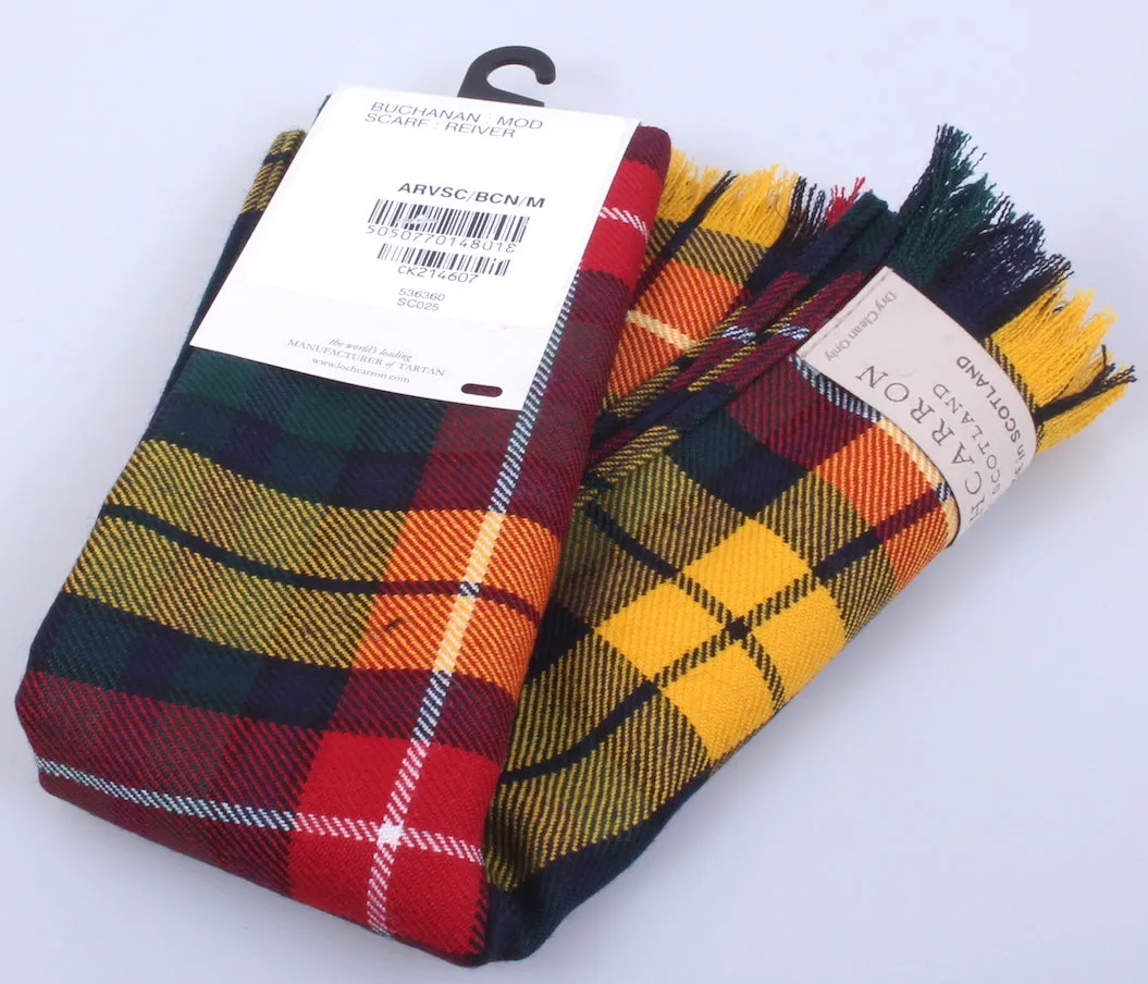 Luxury Lightweight Scarf in Buchanan Modern Tartan