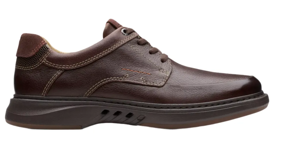 MEN'S CLARKS UN BRILEY LACE | MAHOGANY LEATHER