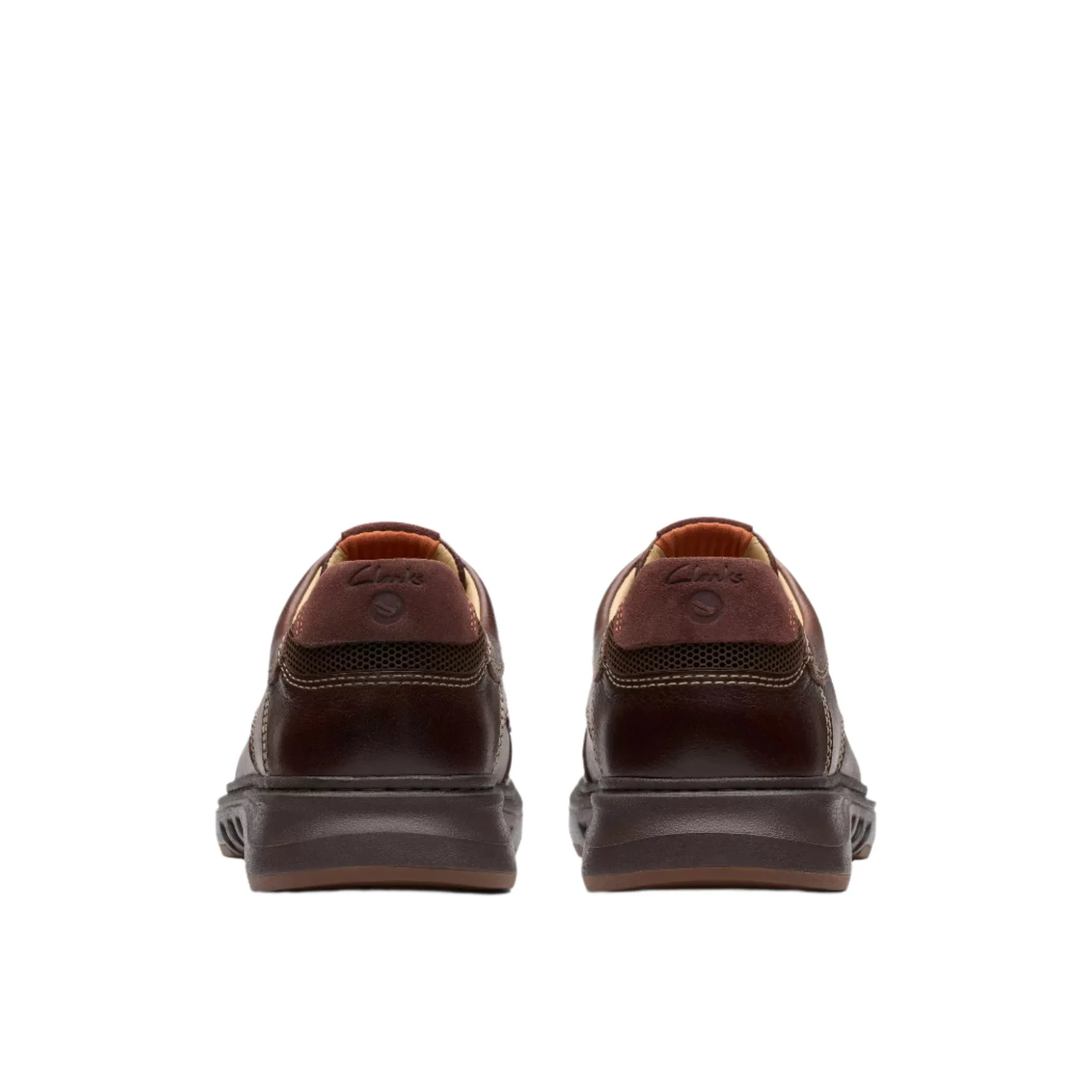 MEN'S CLARKS UN BRILEY LACE | MAHOGANY LEATHER