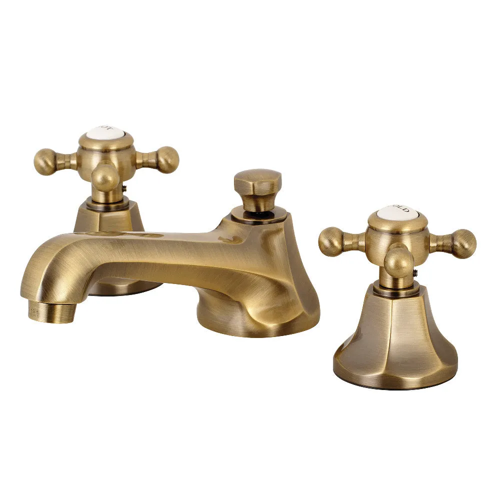 Metropolitan 8" Widespread Bathroom Faucet With Brass Pop-Up