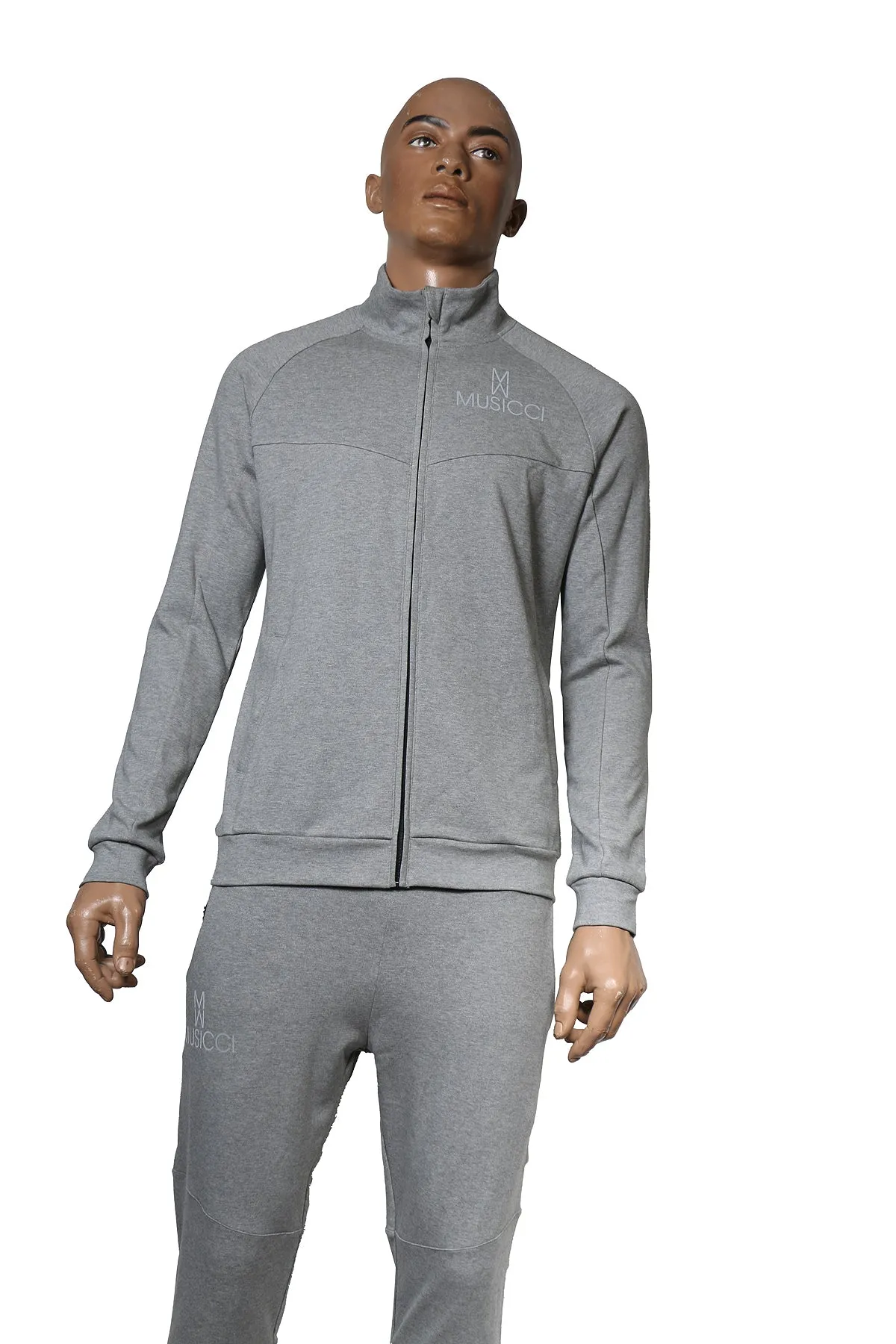 Musicci light gray fleece sweat shirt