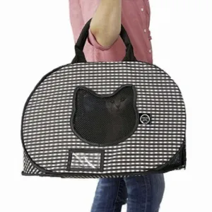 Necoichi Ultralite Pop-Up Cat Carrier Black