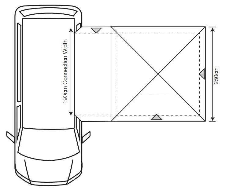 Outdoor Revolution Cayman Classic Low/Mid MK2 Drive Away Awning (F/G) EX SHOW DISPLAY UP FOR 1 WEEK