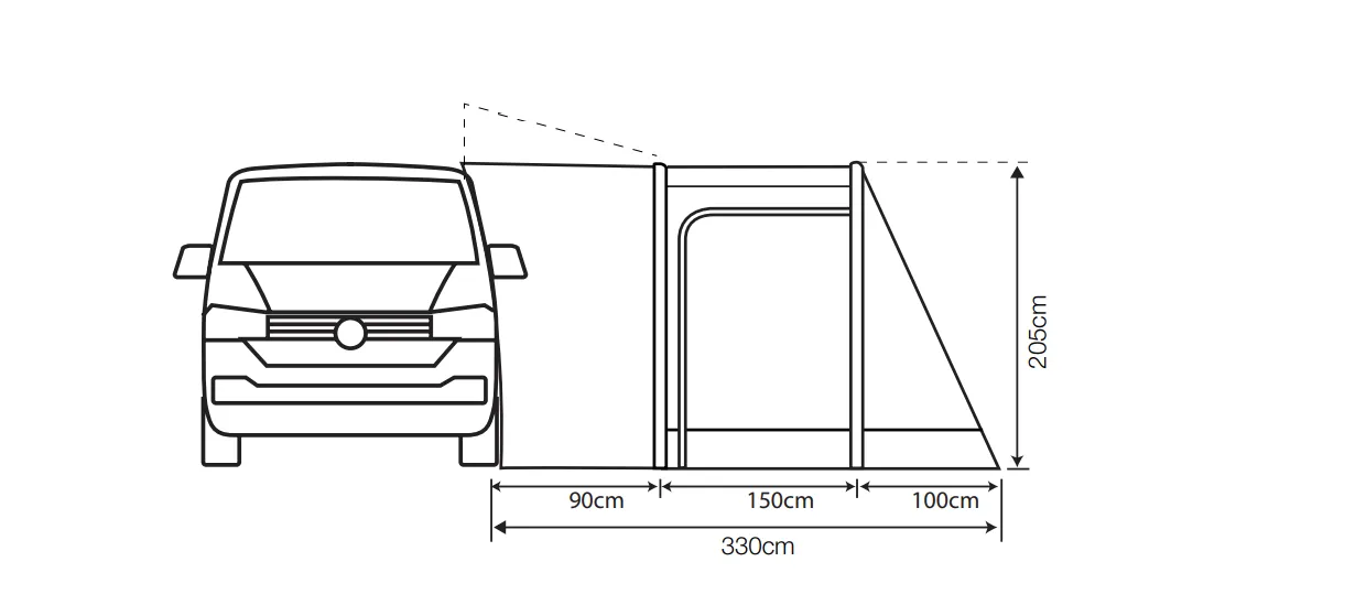 Outdoor Revolution Cayman Cuba Air Low Drive Away Awning