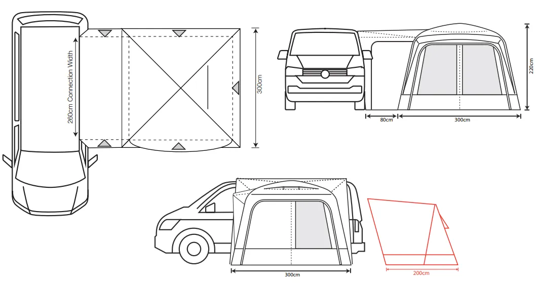 Outdoor Revolution Cayman High (F/G) Drive Away Awning