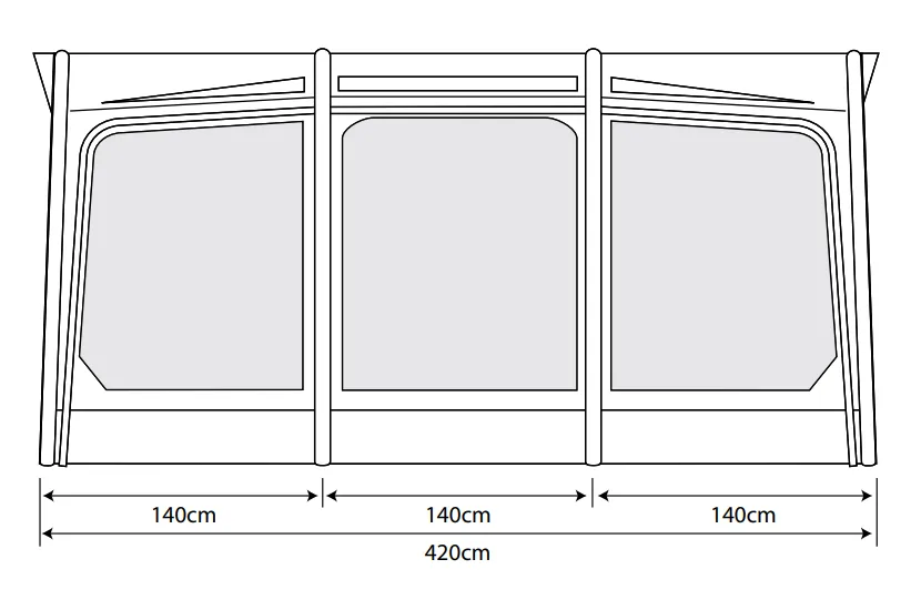 Outdoor Revolution Eclipse Pro 420 Caravan Awning