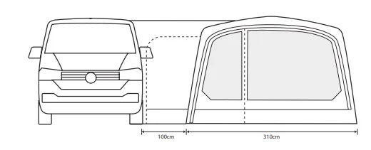 Outdoor Revolution Movelite T4E PC LOW Drive Away Awning