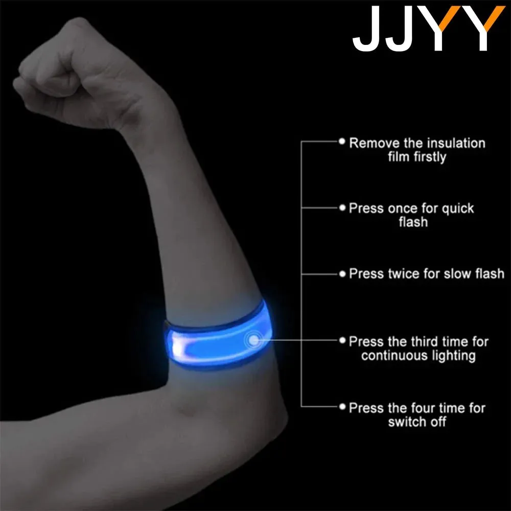 Outdoor Sports Night Running Armband with LED Light and USB Rechargeable Safety Belt