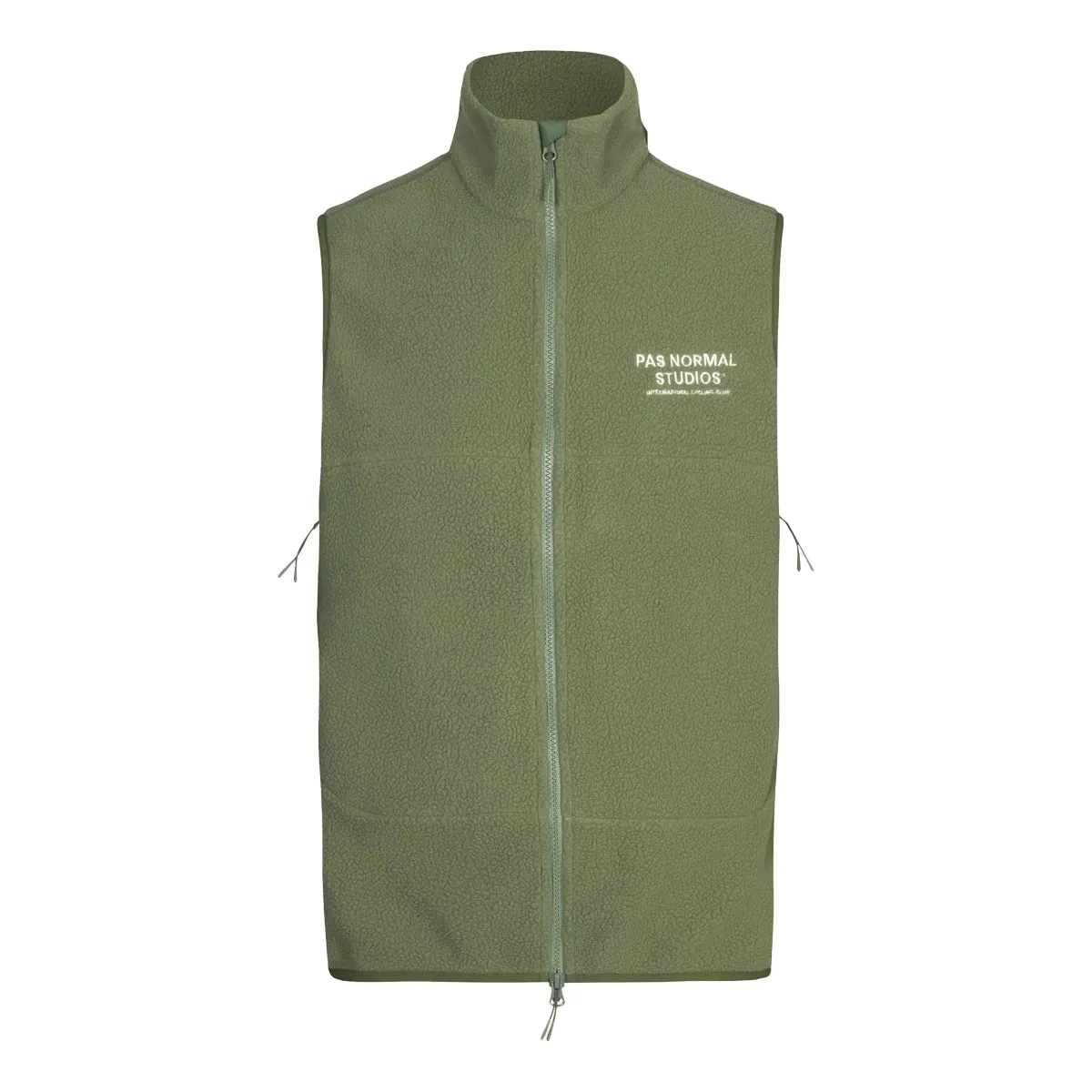 PAS NORMAL STUDIOS Off Race Fleece Vest - Army Green