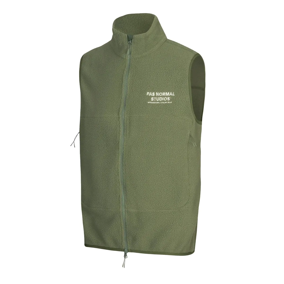 PAS NORMAL STUDIOS Off Race Fleece Vest - Army Green