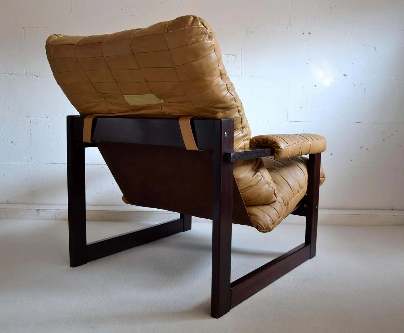 Percival Lafer Mid-Century Modern Brazilian Mahogany and Leather Lounge Chair