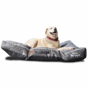 Petter World Waterproof Easy Clean Monsoon Bed with Removable & Washable Cover (Steel Grey)