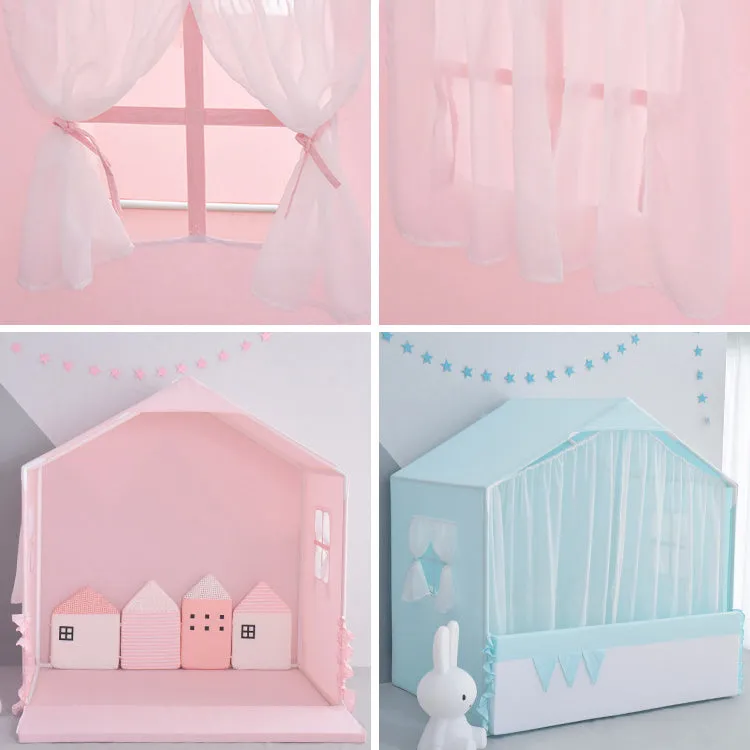 Playhouse with Curtain | Blue