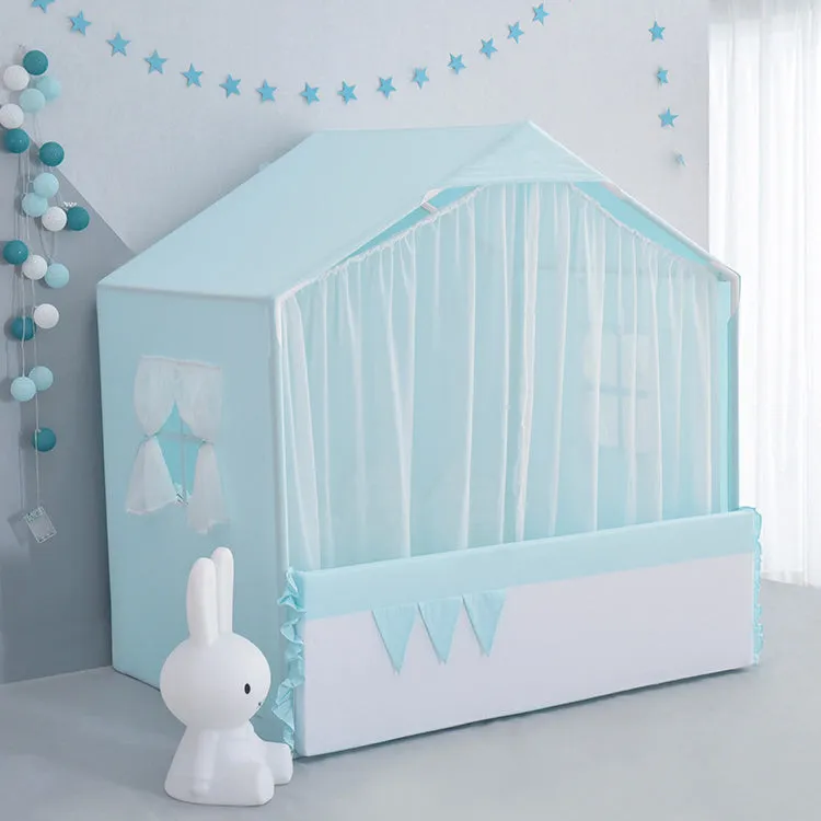 Playhouse with Curtain | Blue