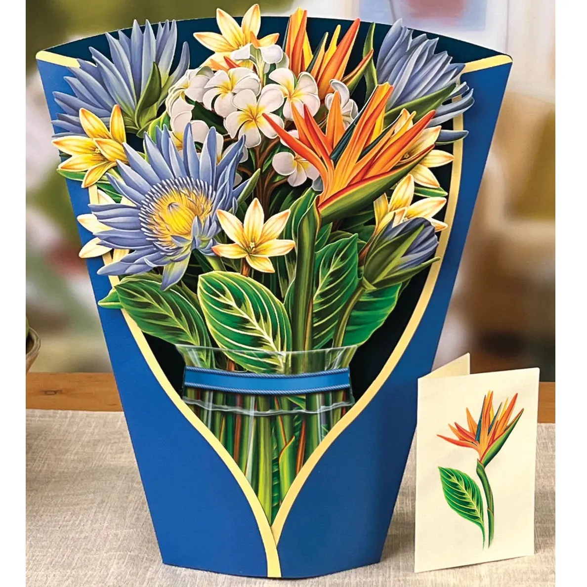 Pop-Up Greeting Card Tropical Bloom