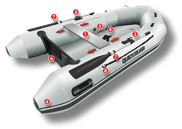 QUICKSILVER AIRDECK 320 INFLATABLE BOAT