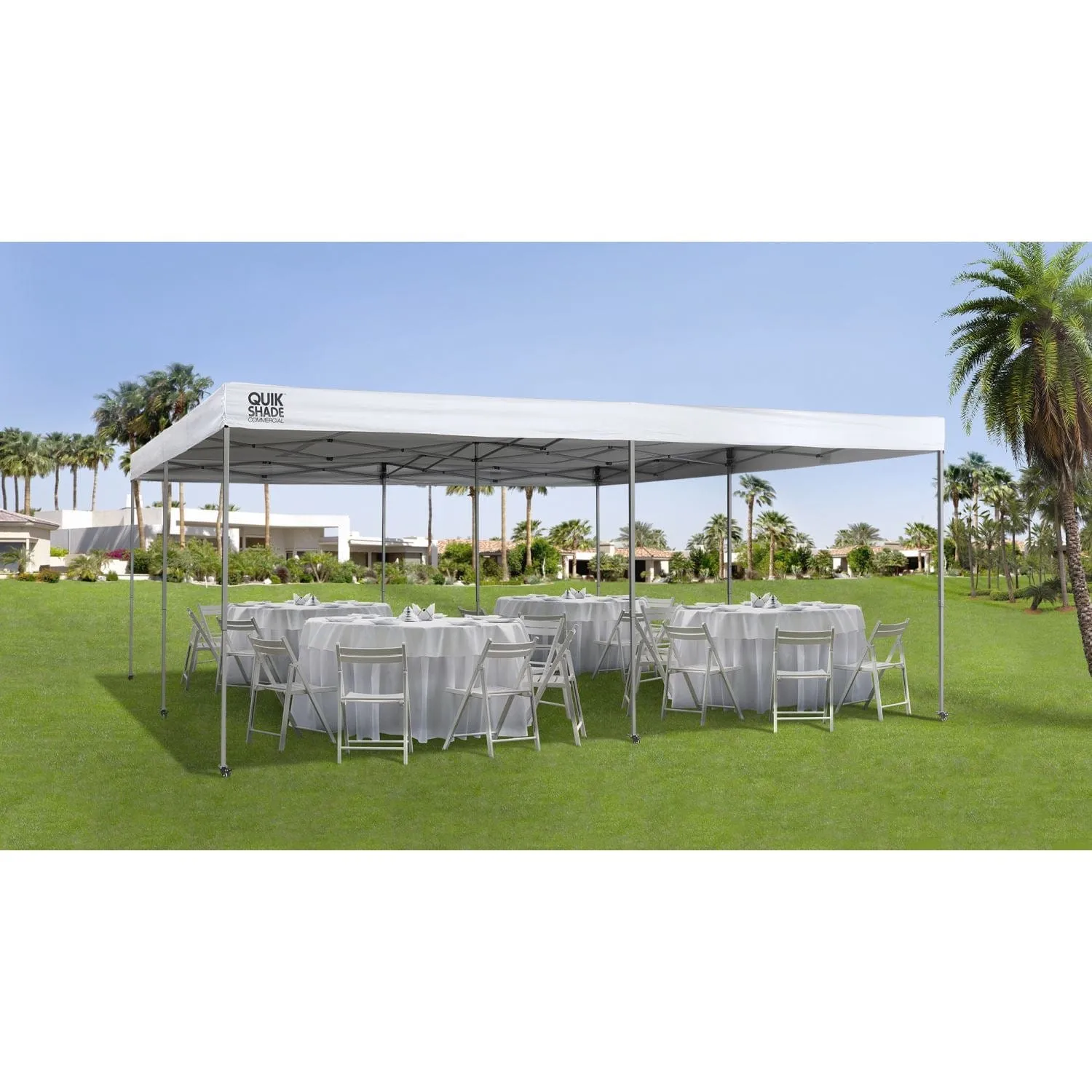 Quik Shade | Commercial C289 17' x 17' Straight Leg Canopy - White