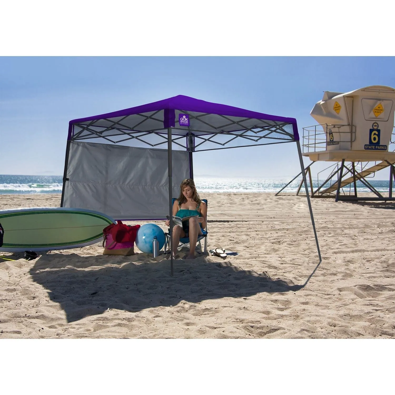 Quik Shade | Go Hybrid 6' x 6' Slant Leg Canopy - Purple