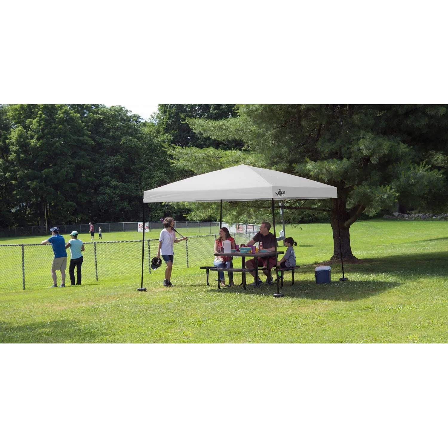 Quik Shade | Shade Tech ST100 10' x 10' Straight Leg Canopy - Grey