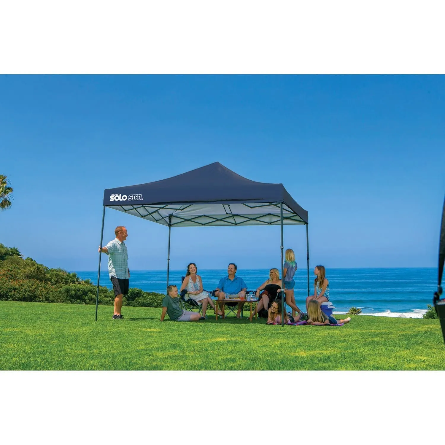 Quik Shade | Solo Steel 100 10' x 10' Straight Leg Canopy - Midnight Blue