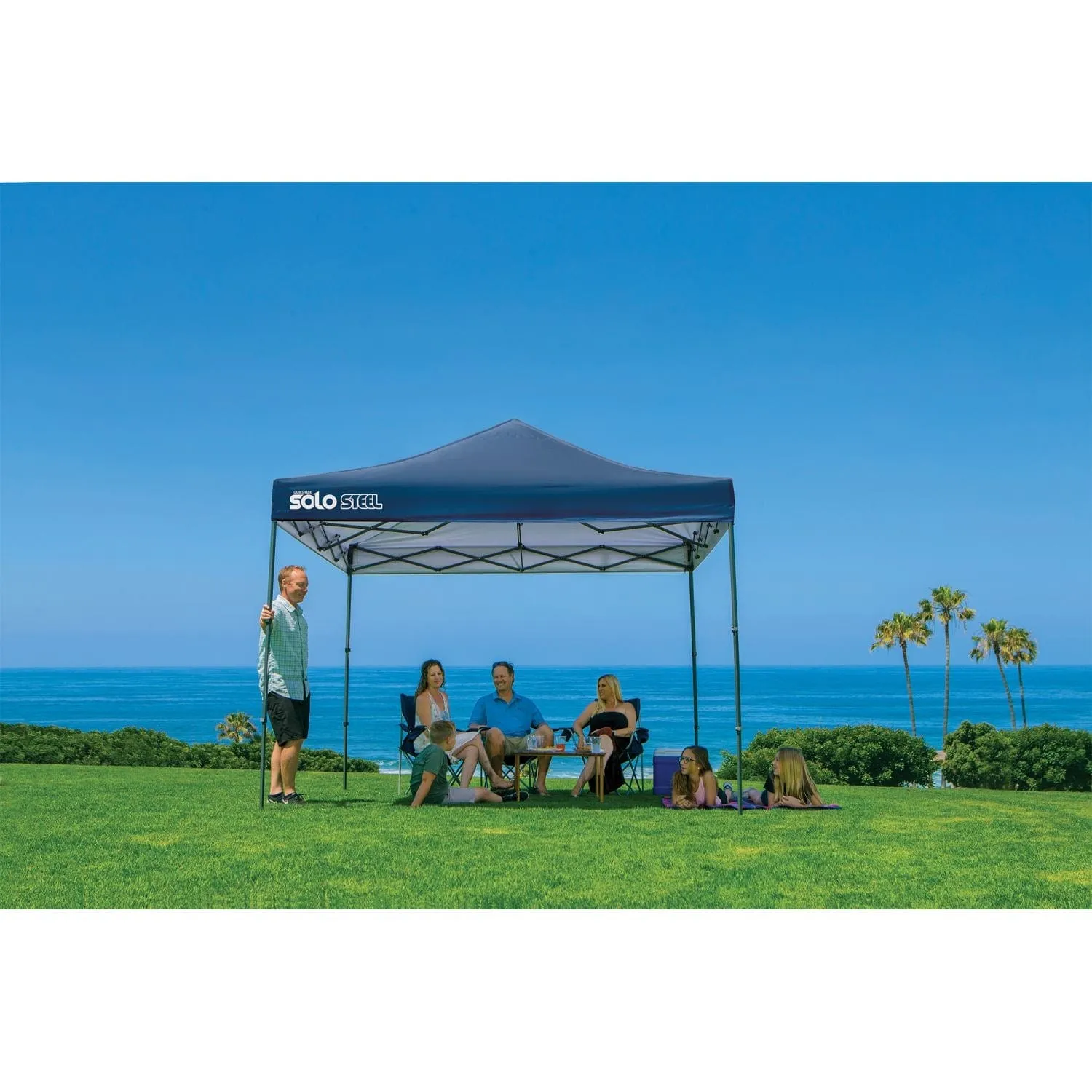 Quik Shade | Solo Steel 100 10' x 10' Straight Leg Canopy - Midnight Blue