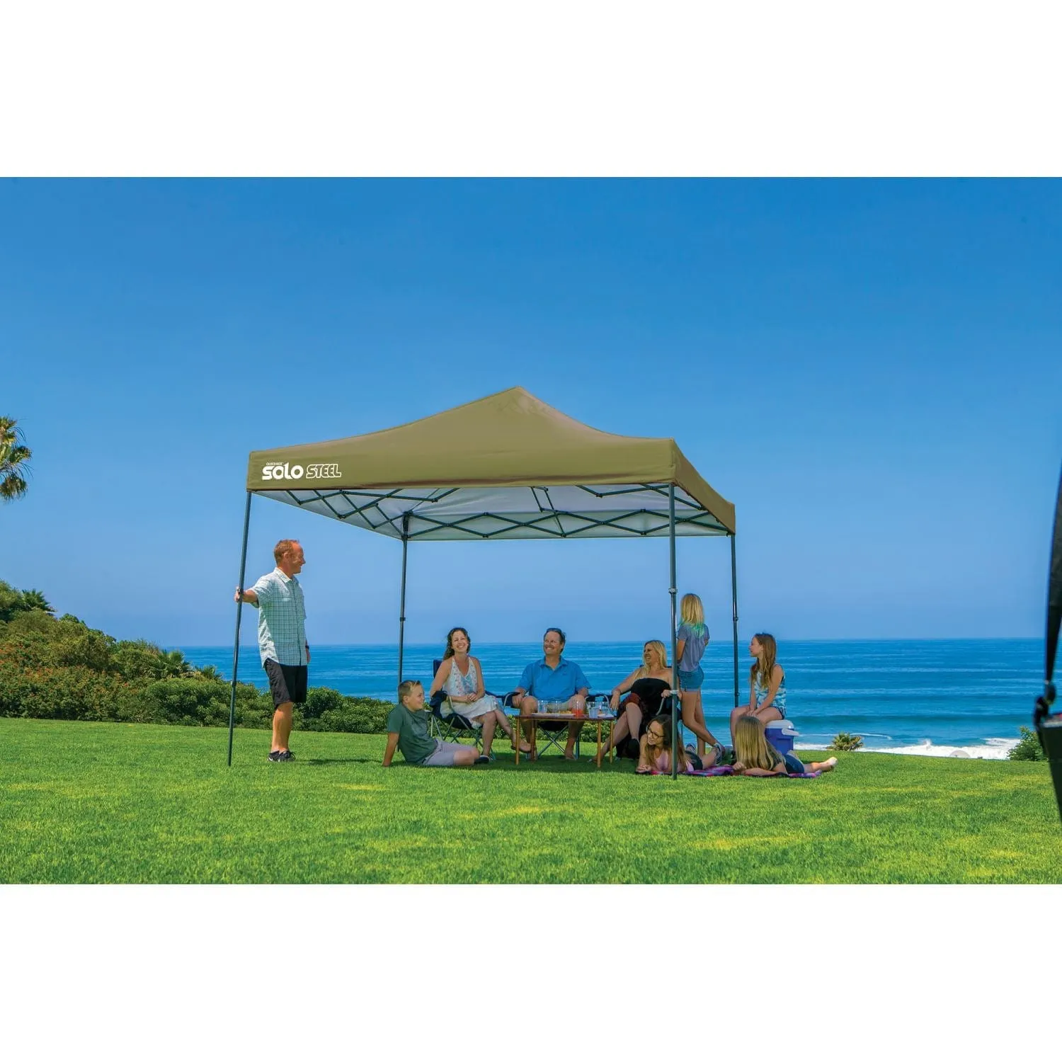 Quik Shade | Solo Steel 100 10' x 10' Straight Leg Canopy - Olive