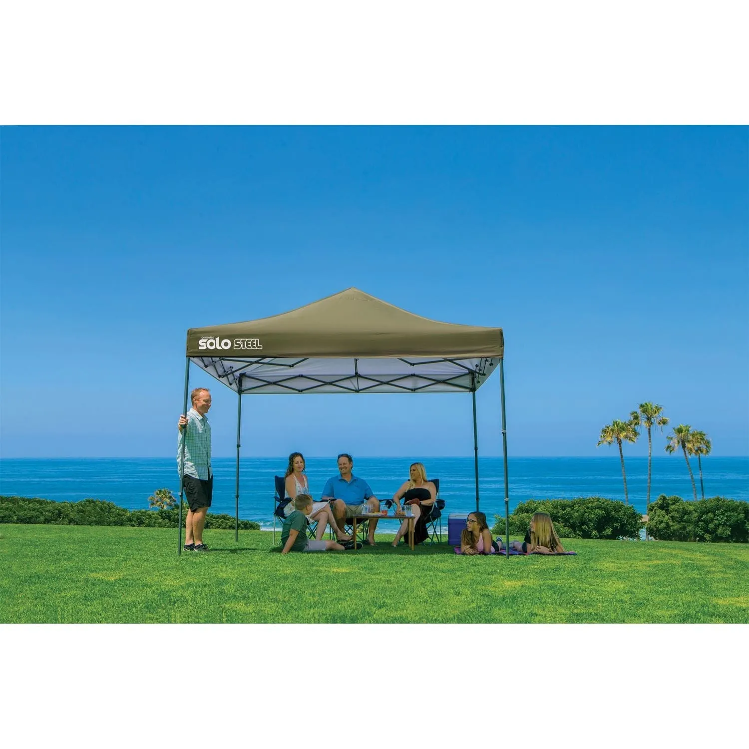 Quik Shade | Solo Steel 100 10' x 10' Straight Leg Canopy - Olive