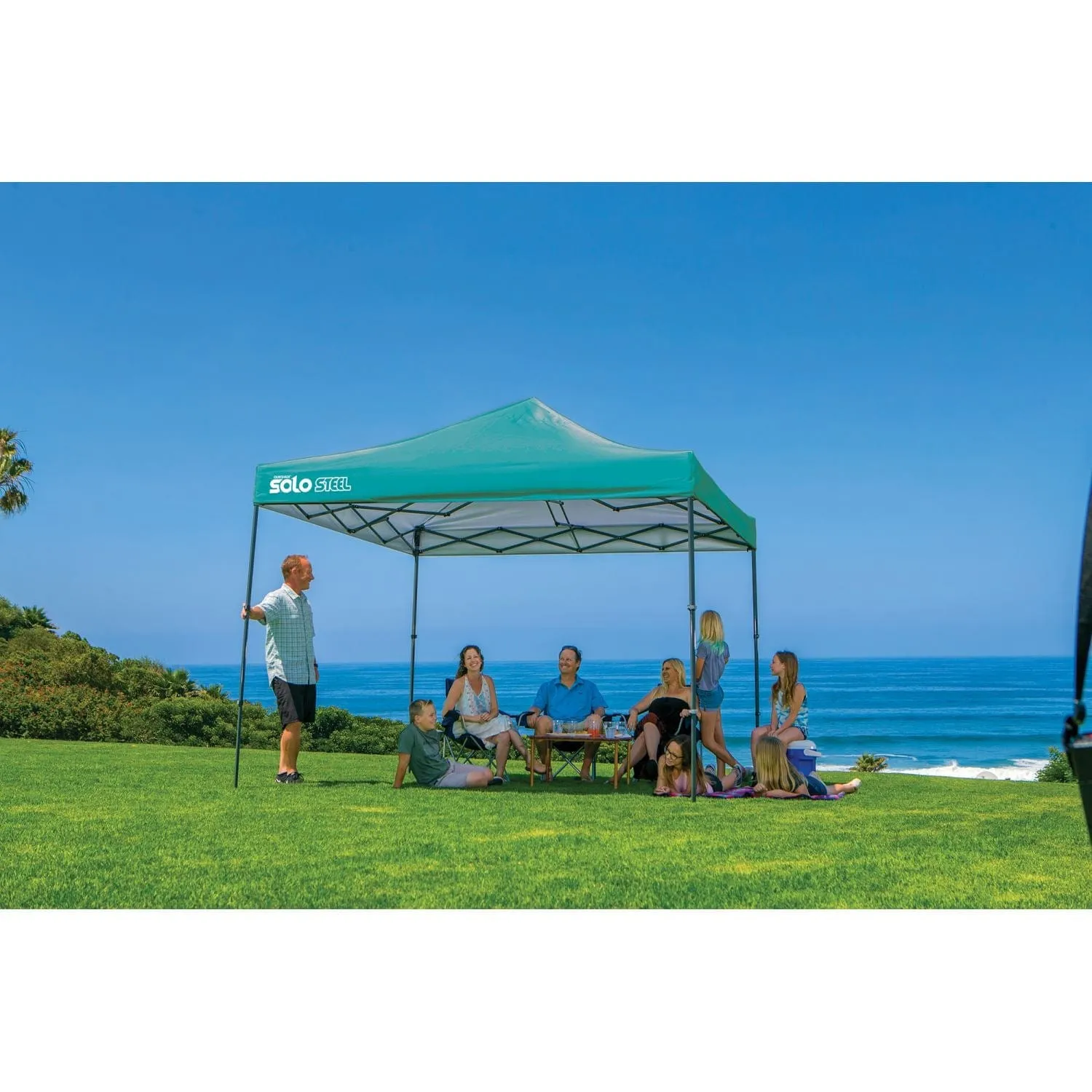 Quik Shade | Solo Steel 100 10' x 10' Straight Leg Canopy - Turquoise