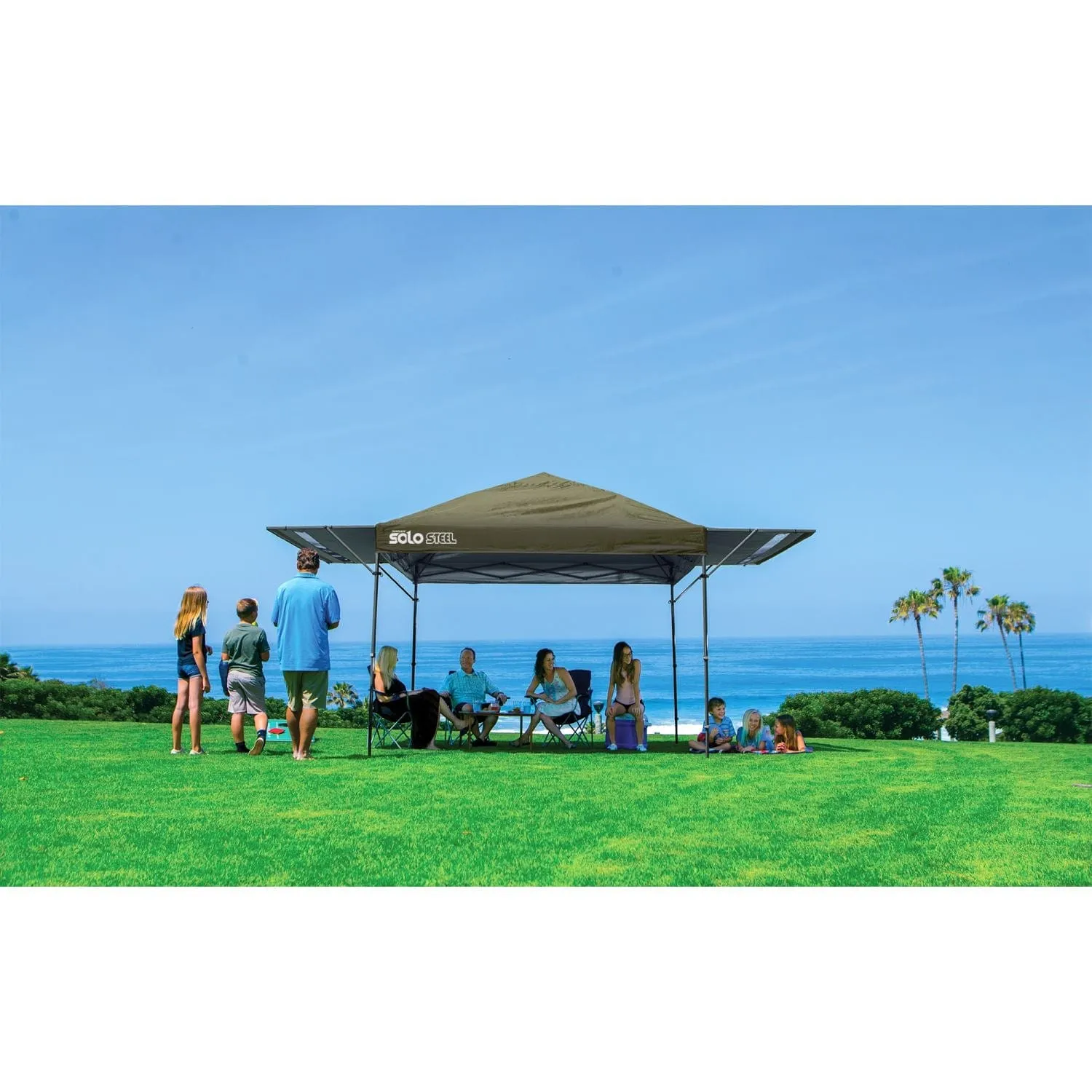 Quik Shade | Solo Steel 170 10' x 17' Straight Leg Canopy - Olive