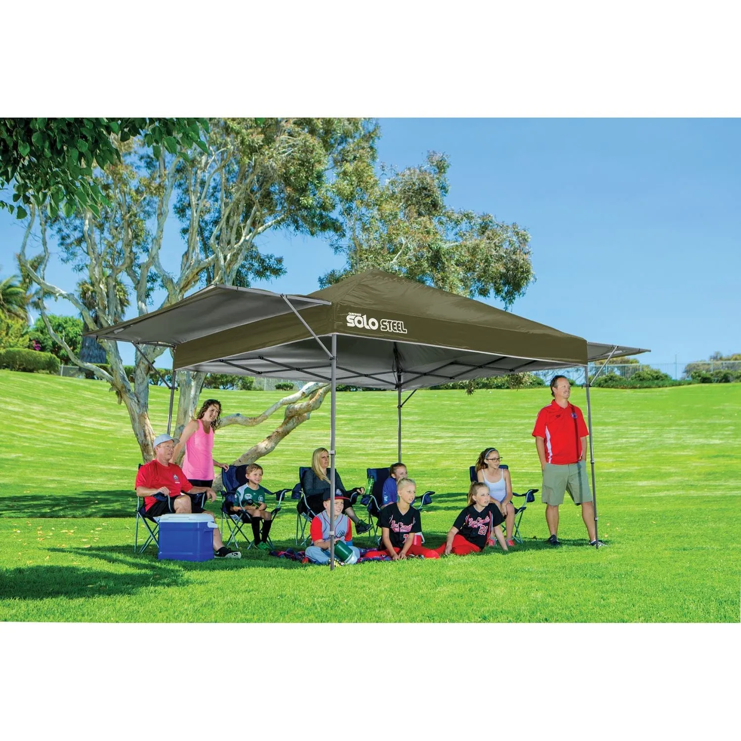 Quik Shade | Solo Steel 170 10' x 17' Straight Leg Canopy - Olive