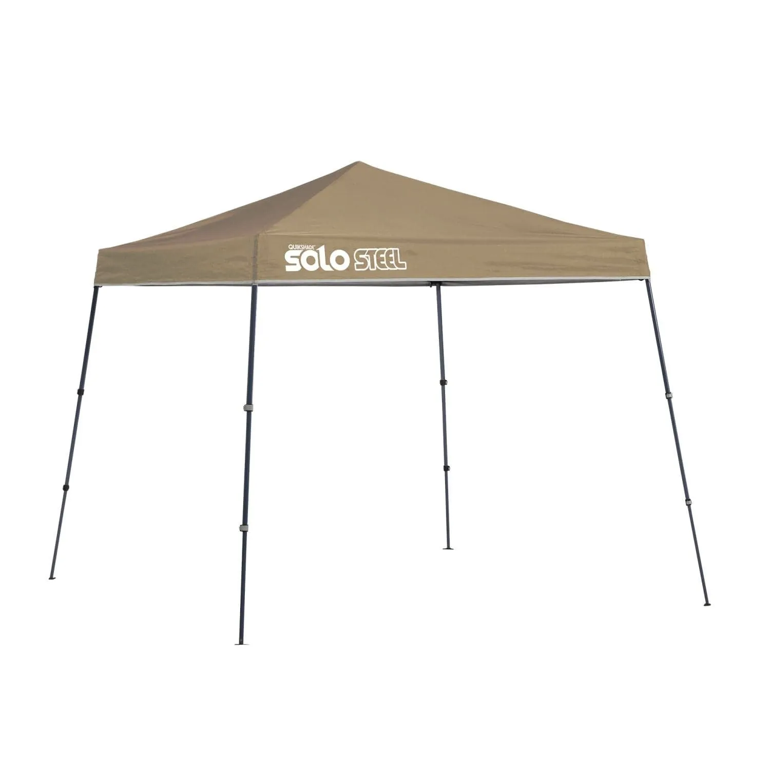 Quik Shade | Solo Steel 50 9' x 9' Slant Leg Canopy - Khaki