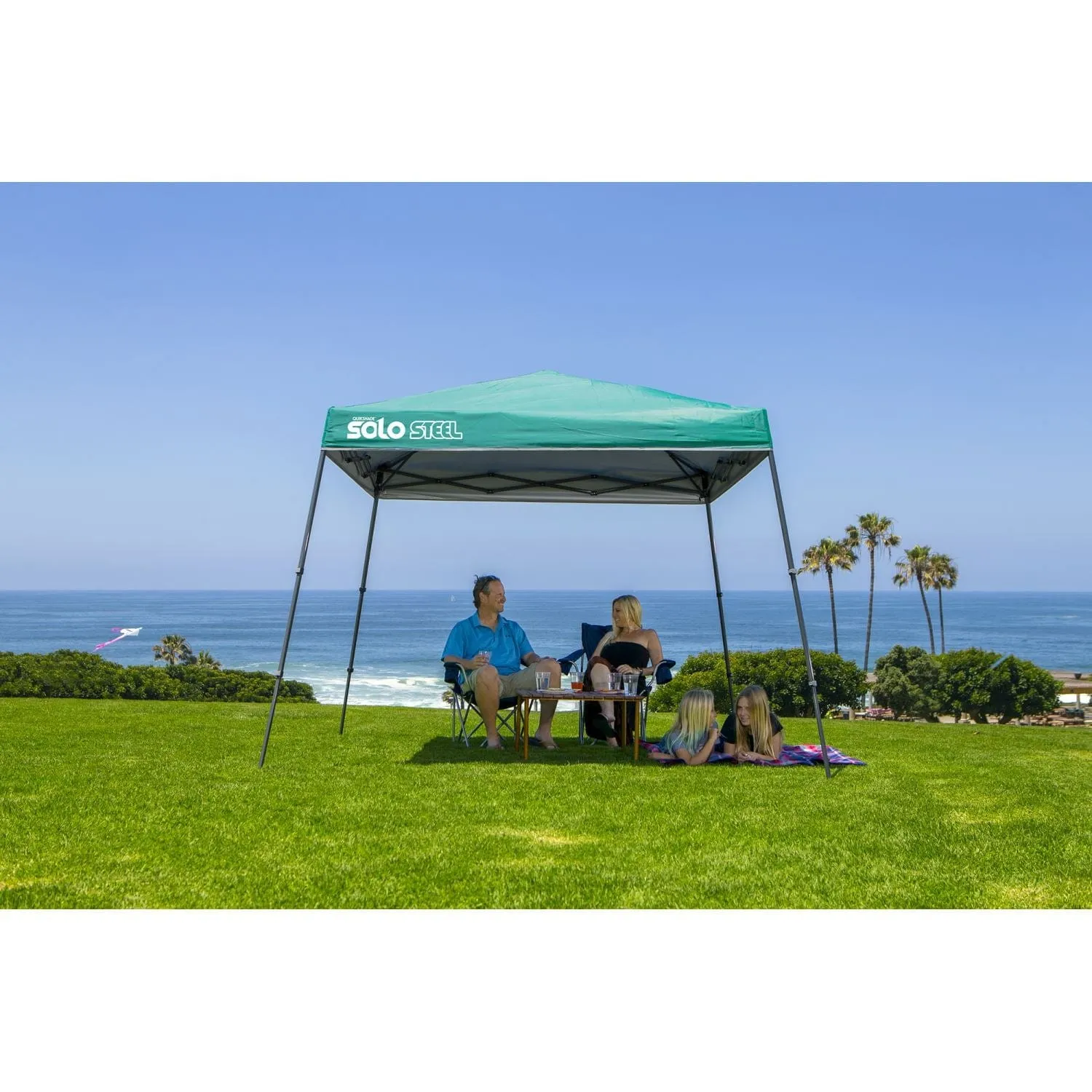 Quik Shade | Solo Steel 64 10' x 10' Slant Leg Canopy - Turquoise