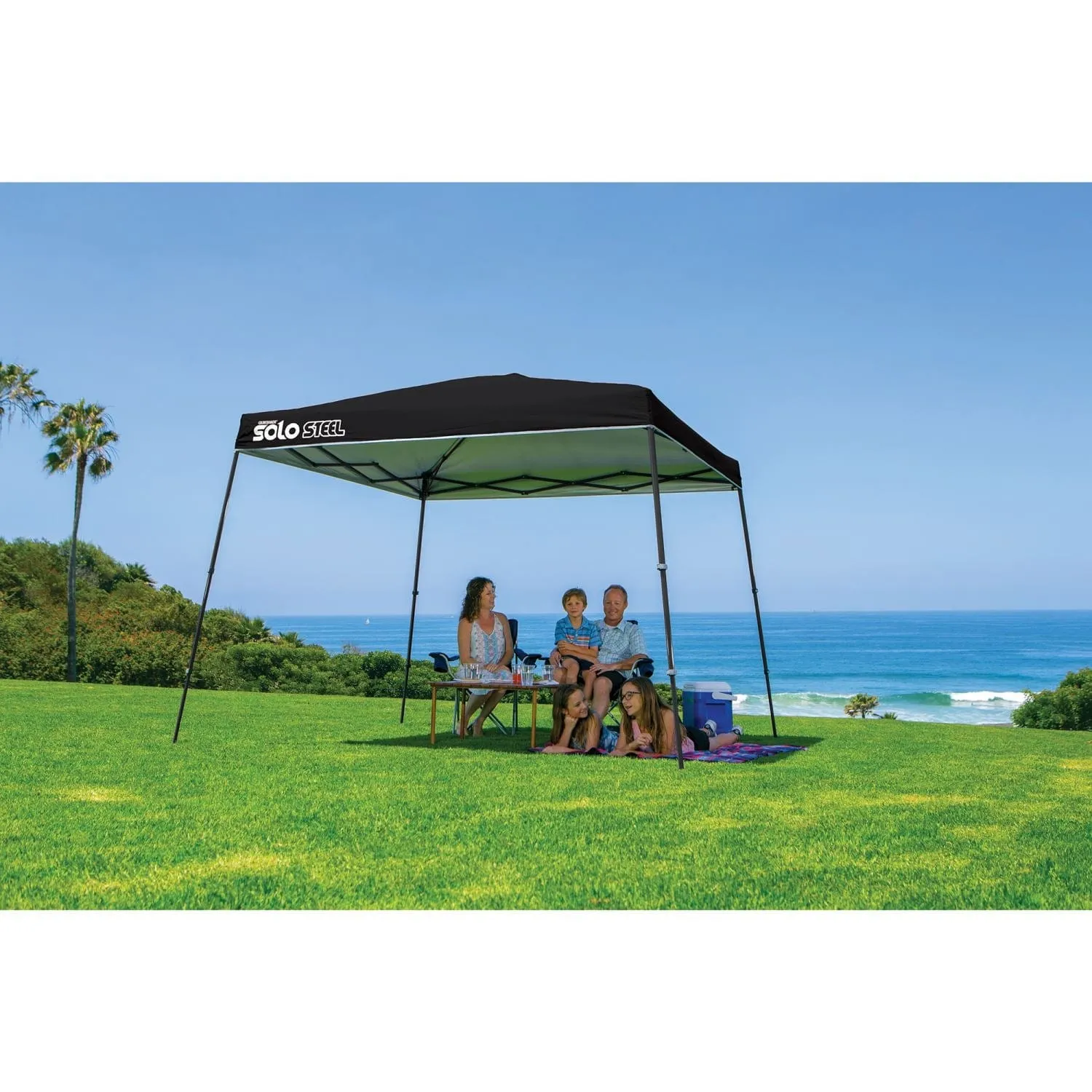 Quik Shade | Solo Steel 72 11' x 11' Slant Leg Canopy - Black