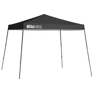 Quik Shade | Solo Steel 72 11' x 11' Slant Leg Canopy - Black