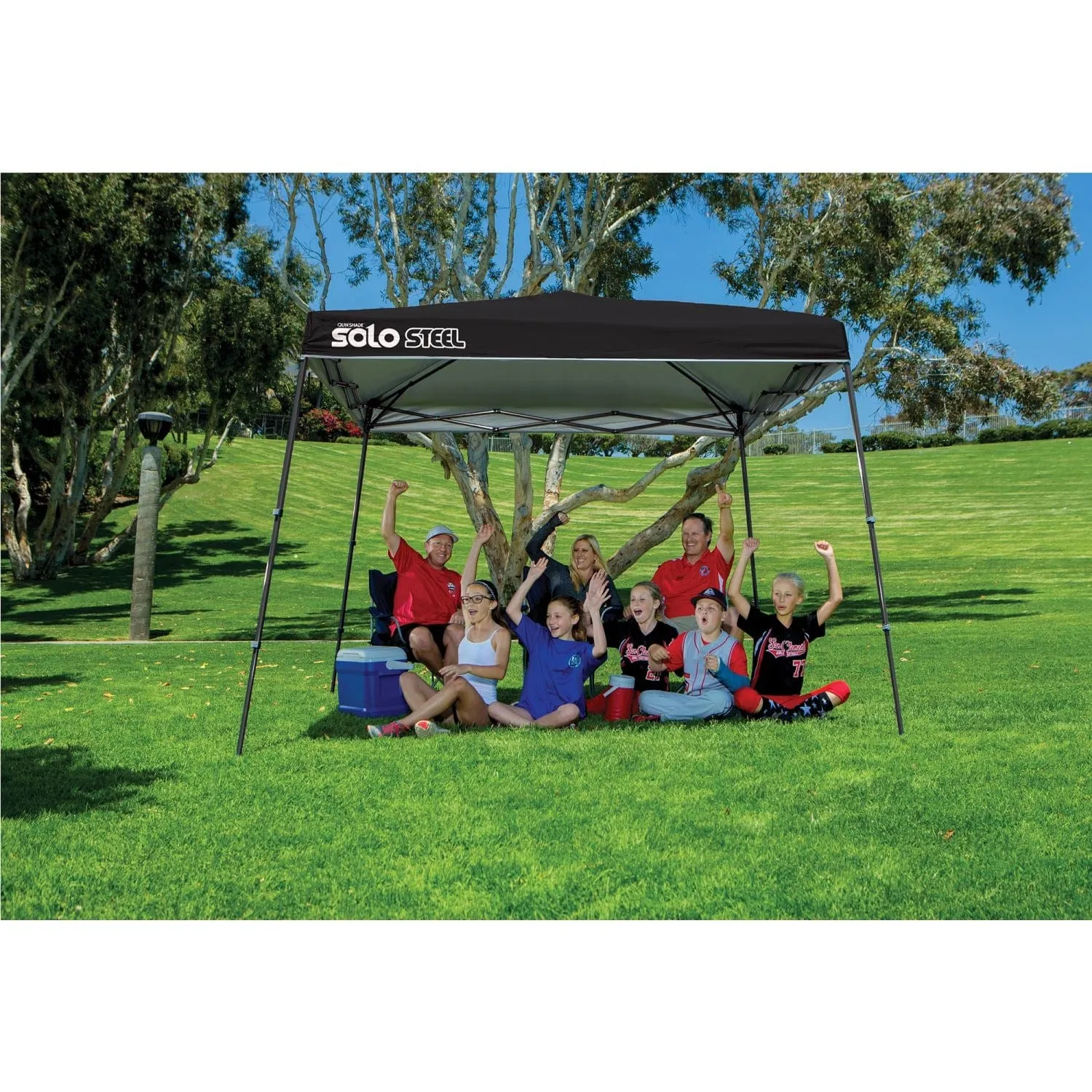 Quik Shade | Solo Steel 72 11' x 11' Slant Leg Canopy - Black