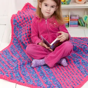 Red Heart Daydreamer Diagonal Crochet Blanket