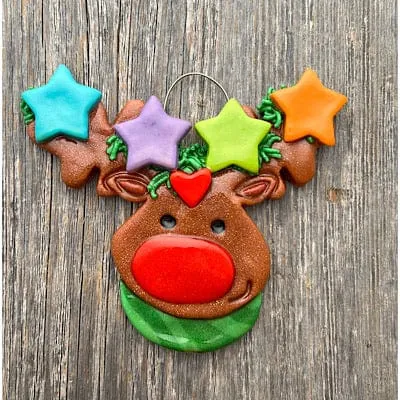 Reindeer Stars Family Christmas Ornament