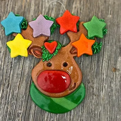 Reindeer Stars Family Christmas Ornament