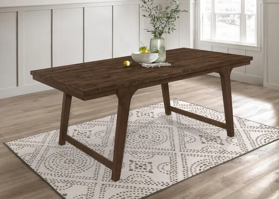 Reynolds - Rectangular Wood Dining Table - Brown Oak