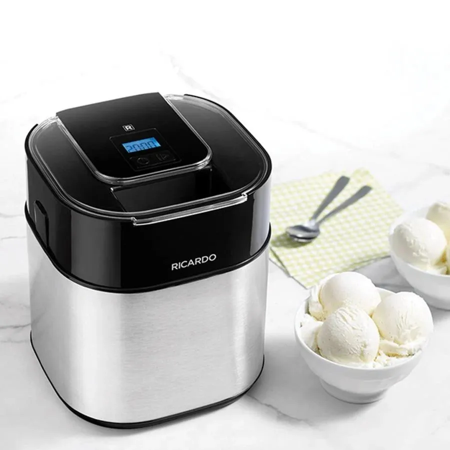 Ricardo Ice Cream Maker 1.5L Stainless Steel