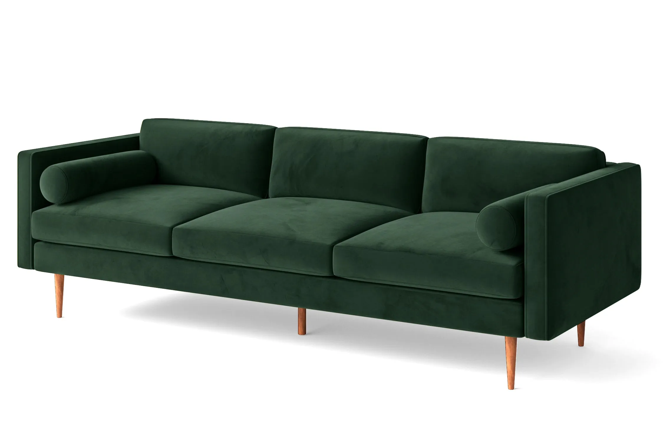 Salerno 4 Seater Sofa Green Velvet