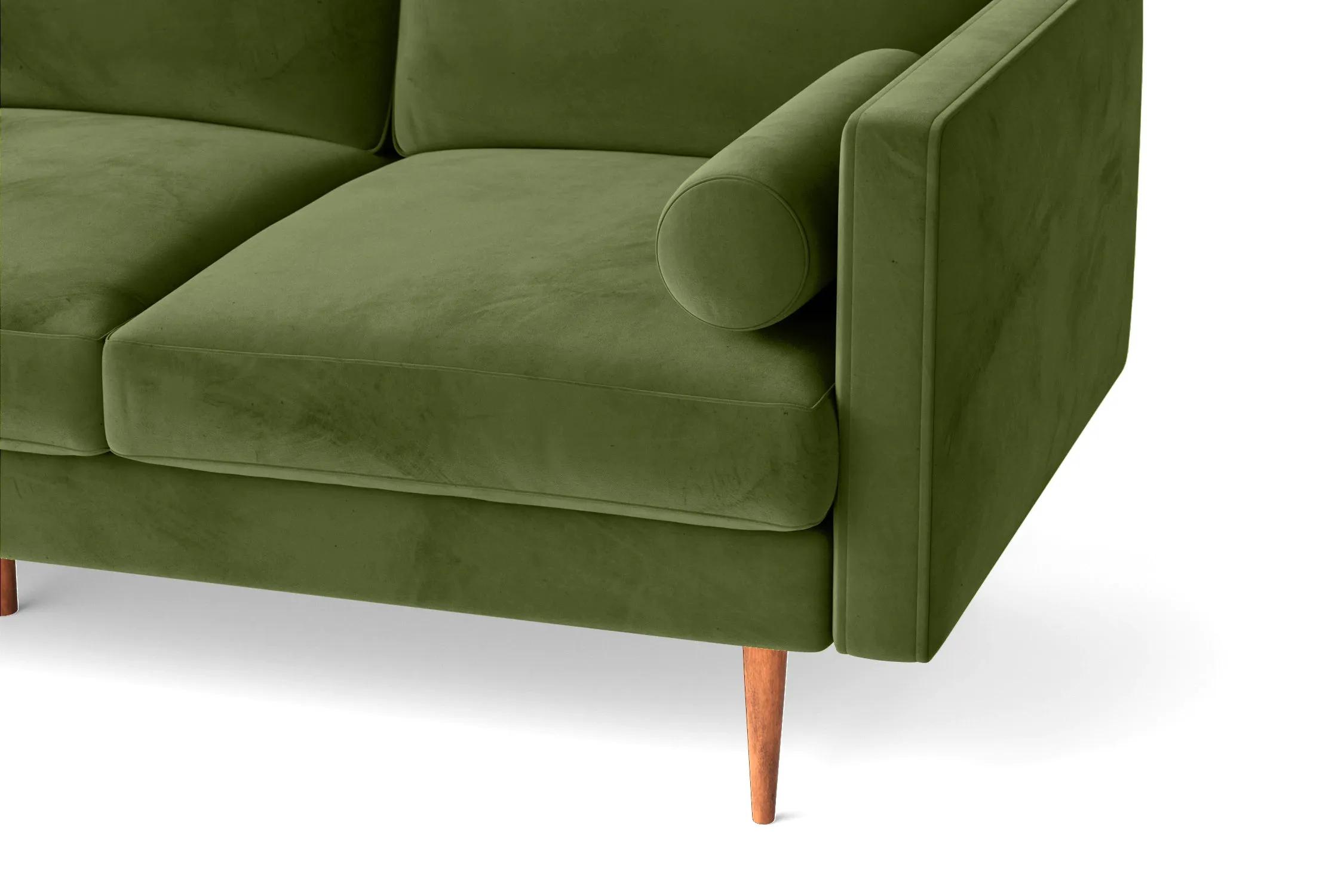 Salerno 4 Seater Sofa Lime Velvet