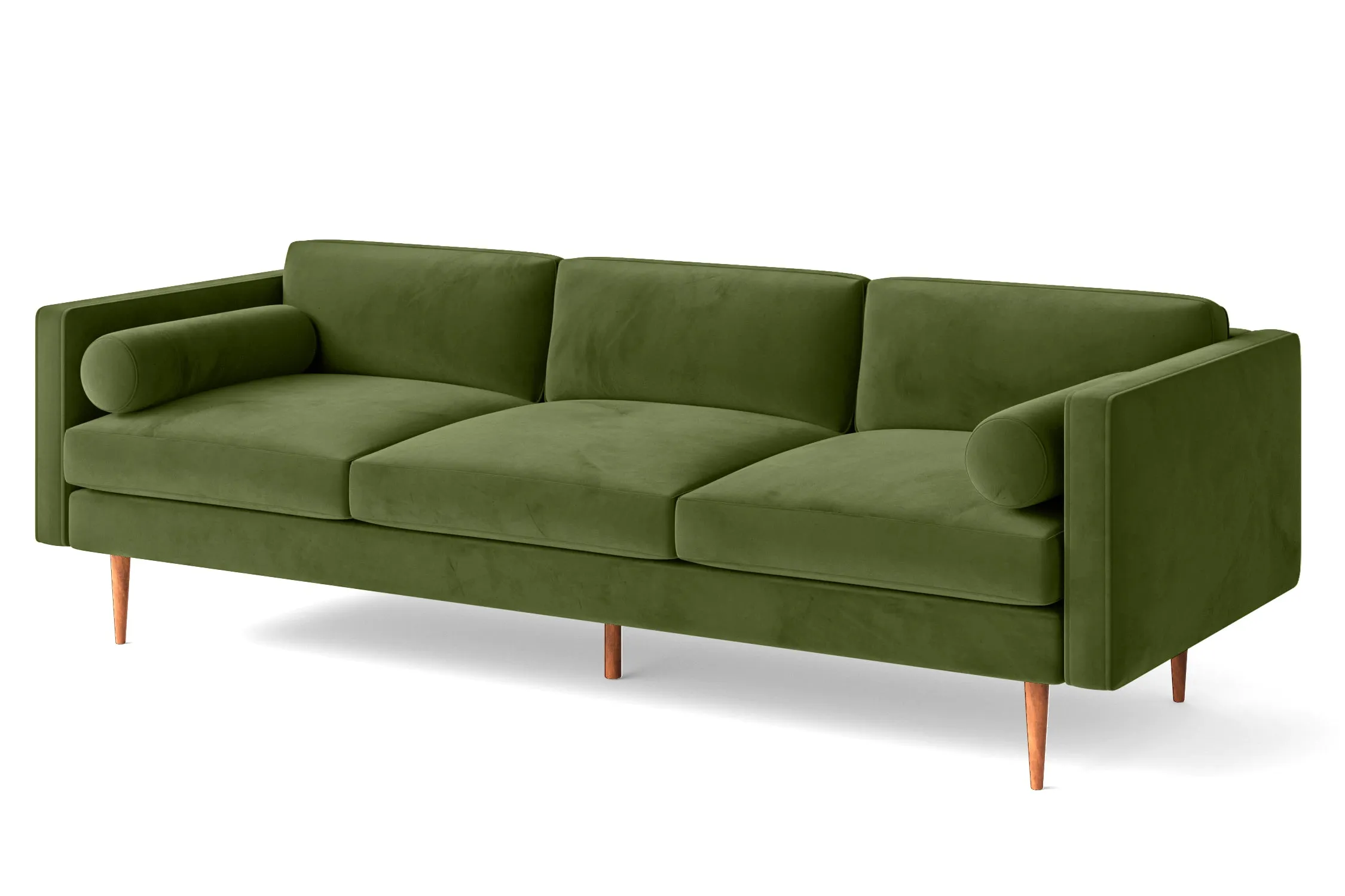 Salerno 4 Seater Sofa Lime Velvet