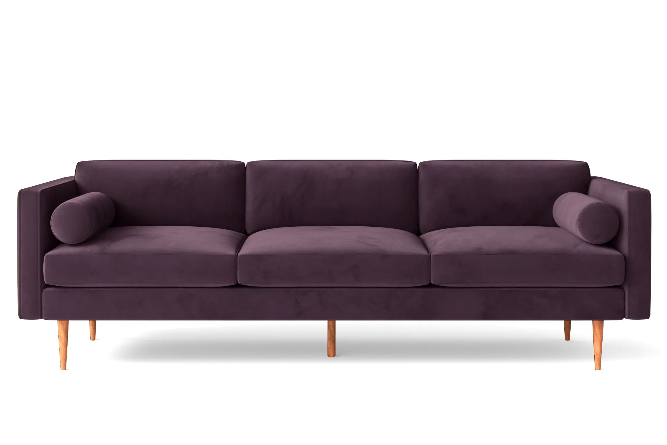 Salerno 4 Seater Sofa Purple Velvet