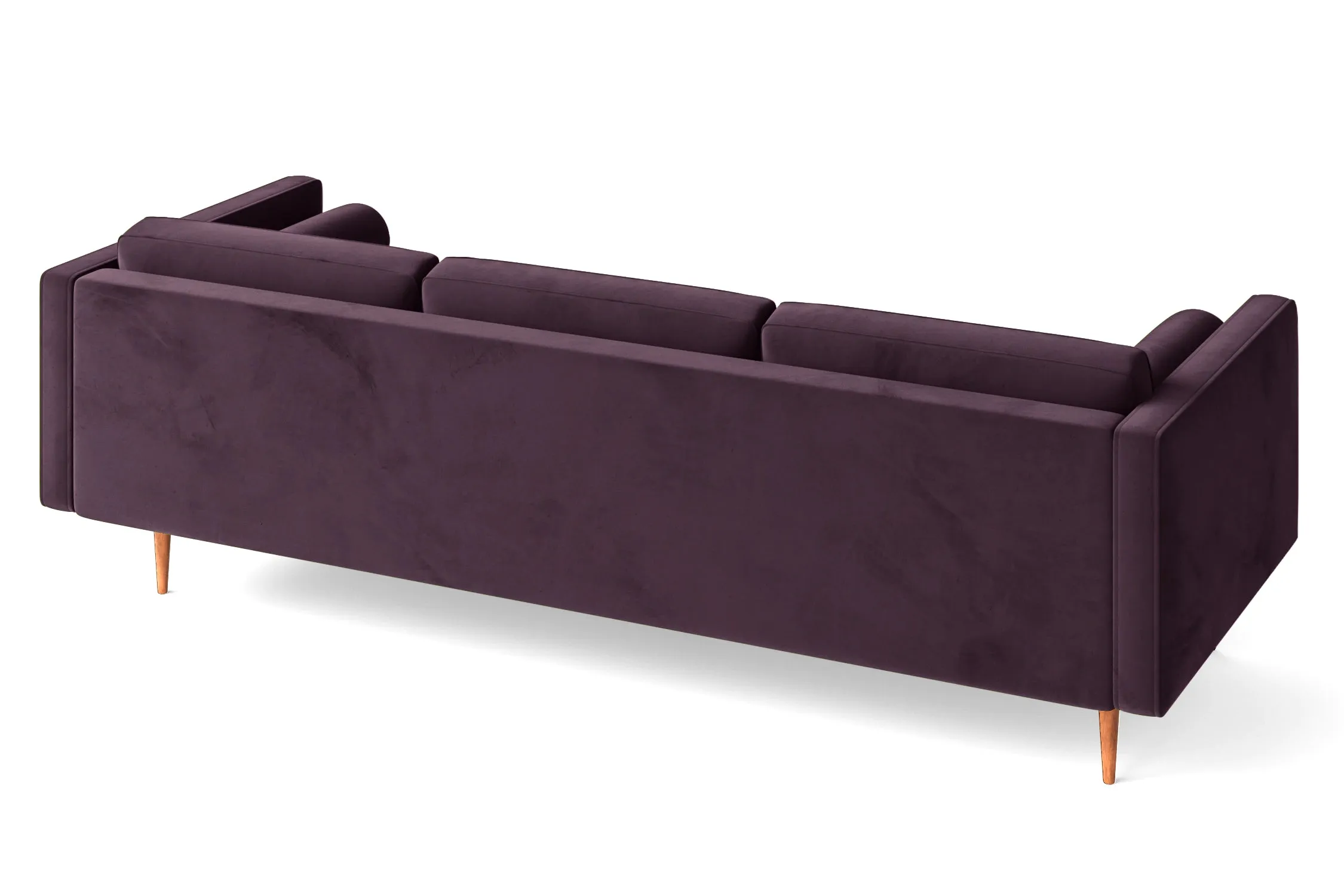 Salerno 4 Seater Sofa Purple Velvet