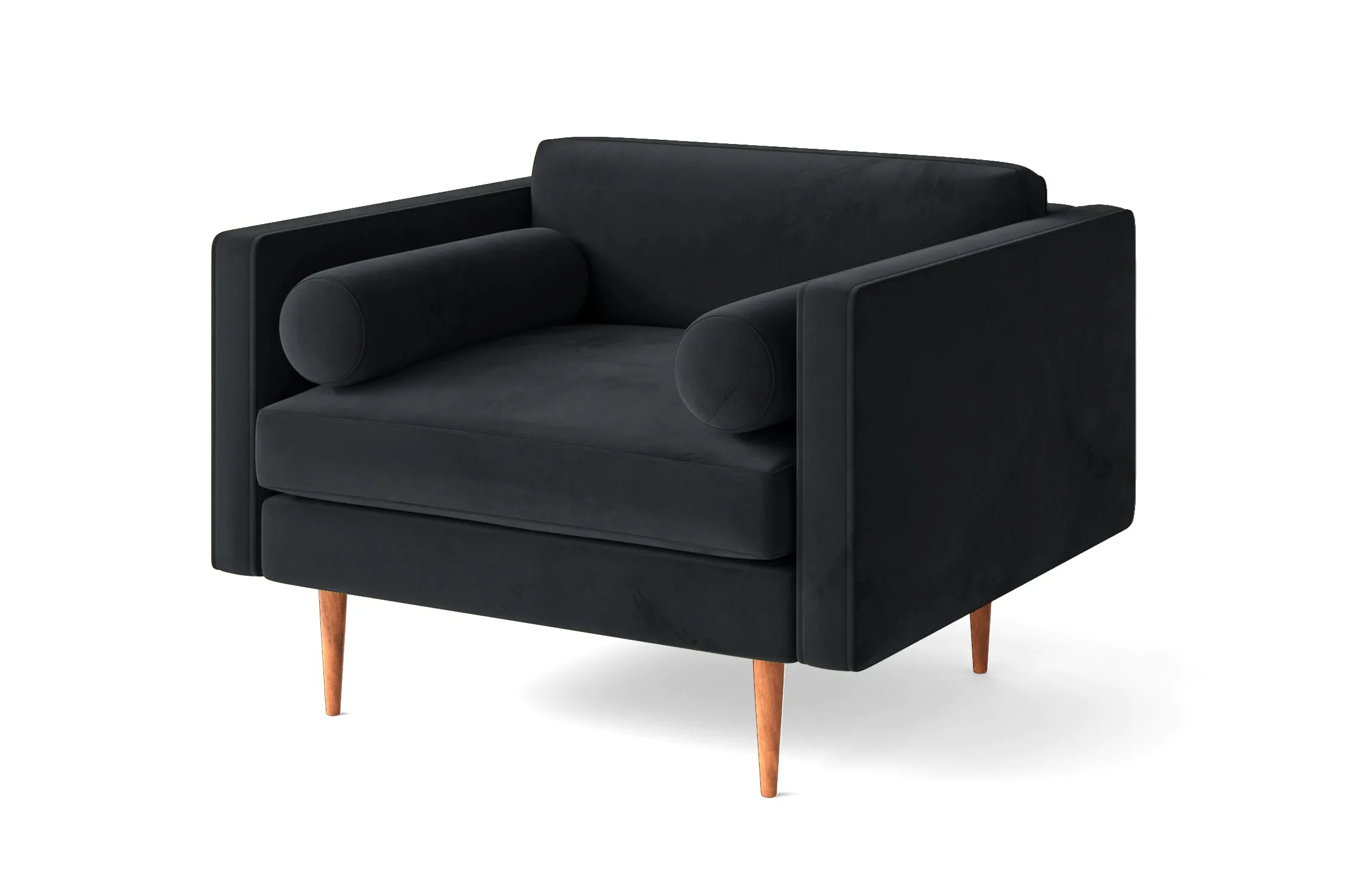 Salerno Armchair Dark Grey Velvet