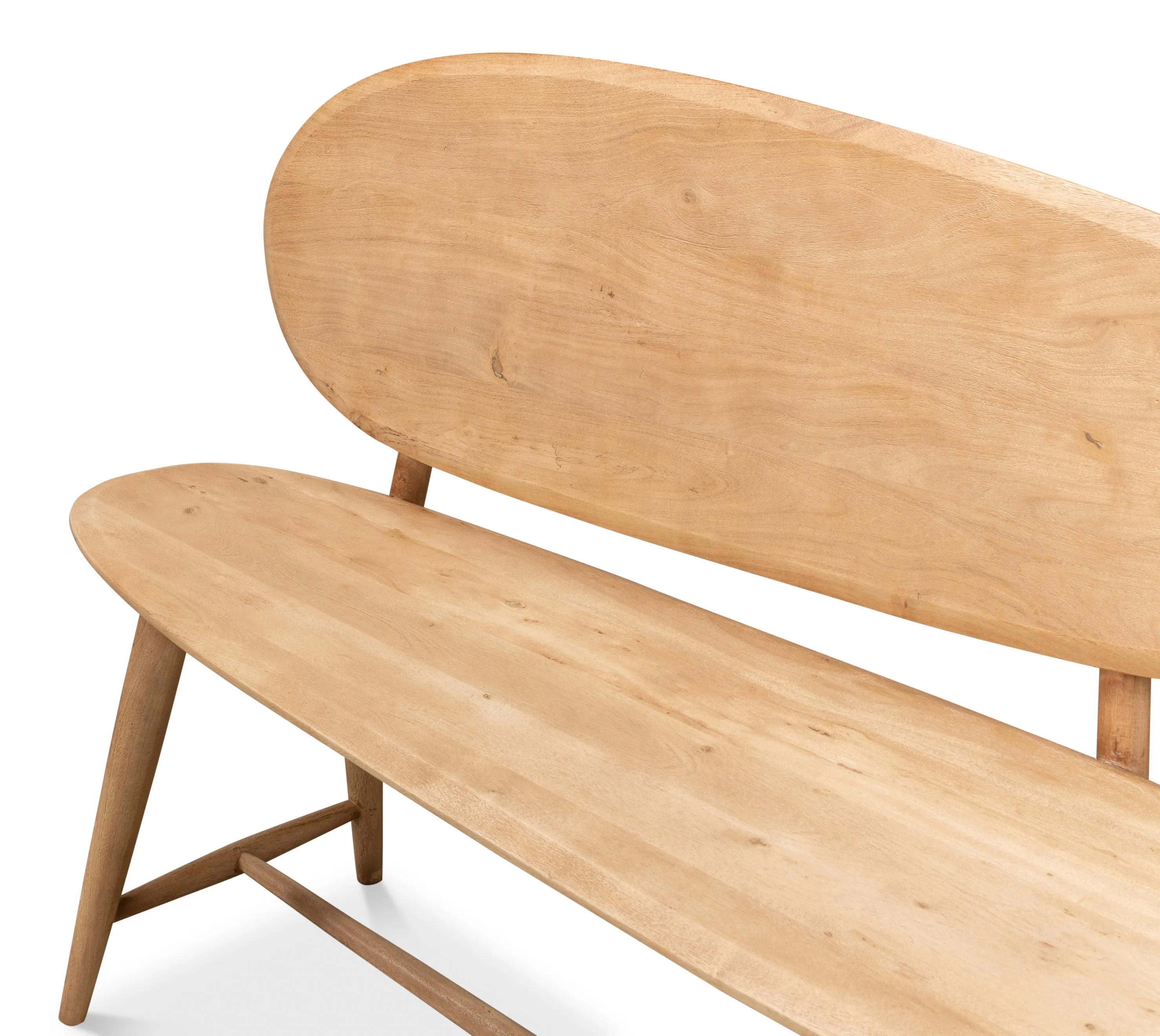 Sarreid - Pebble Bench - Tan - Contemporary