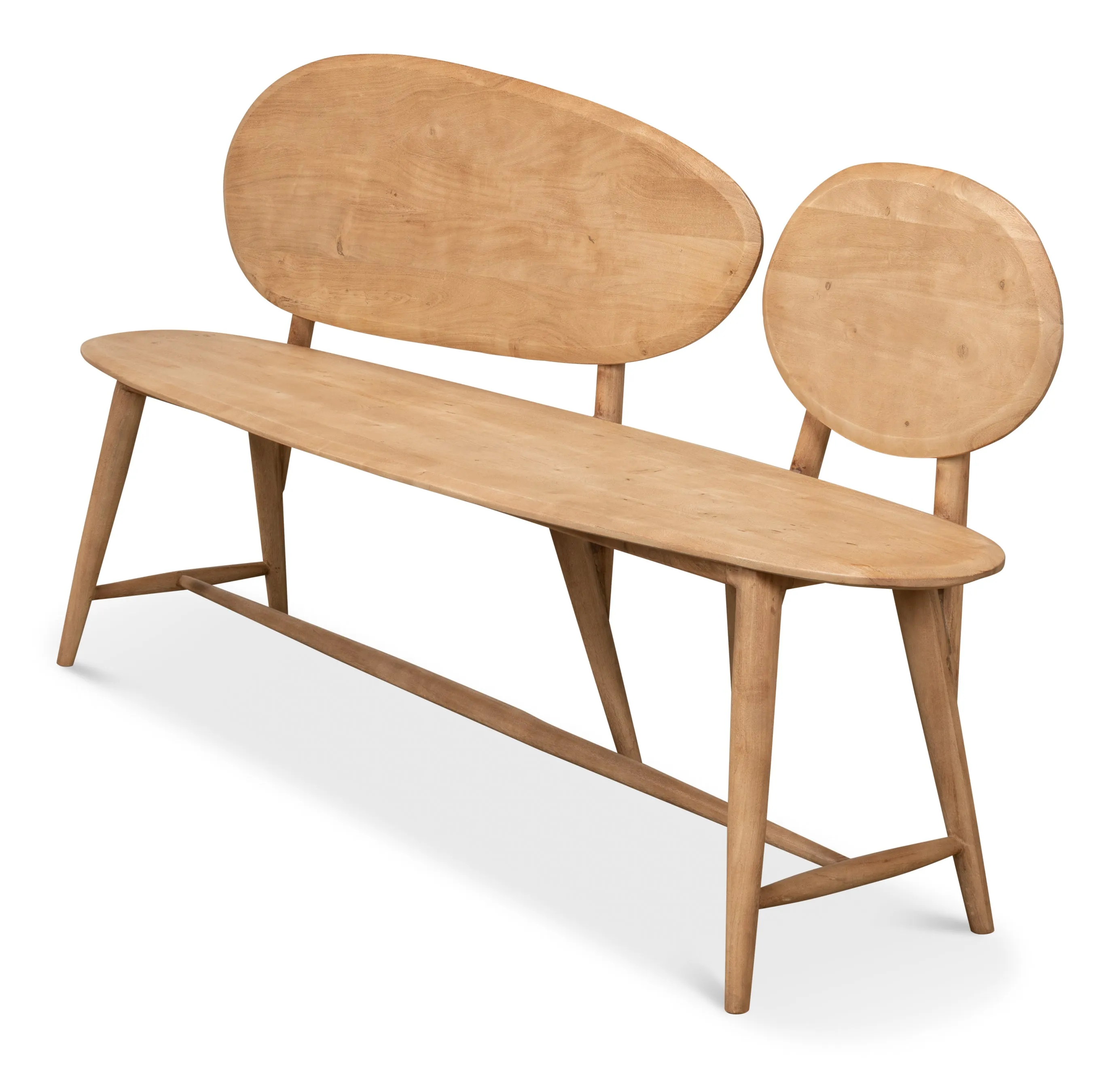 Sarreid - Pebble Bench - Tan - Contemporary