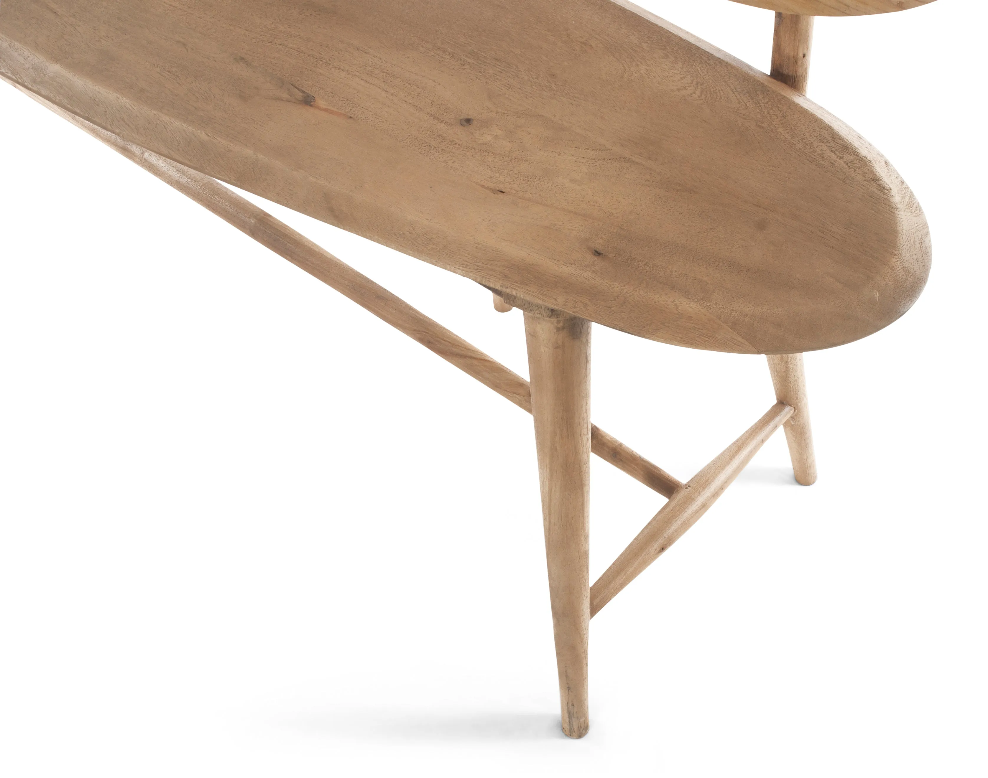 Sarreid - Pebble Bench - Tan - Contemporary